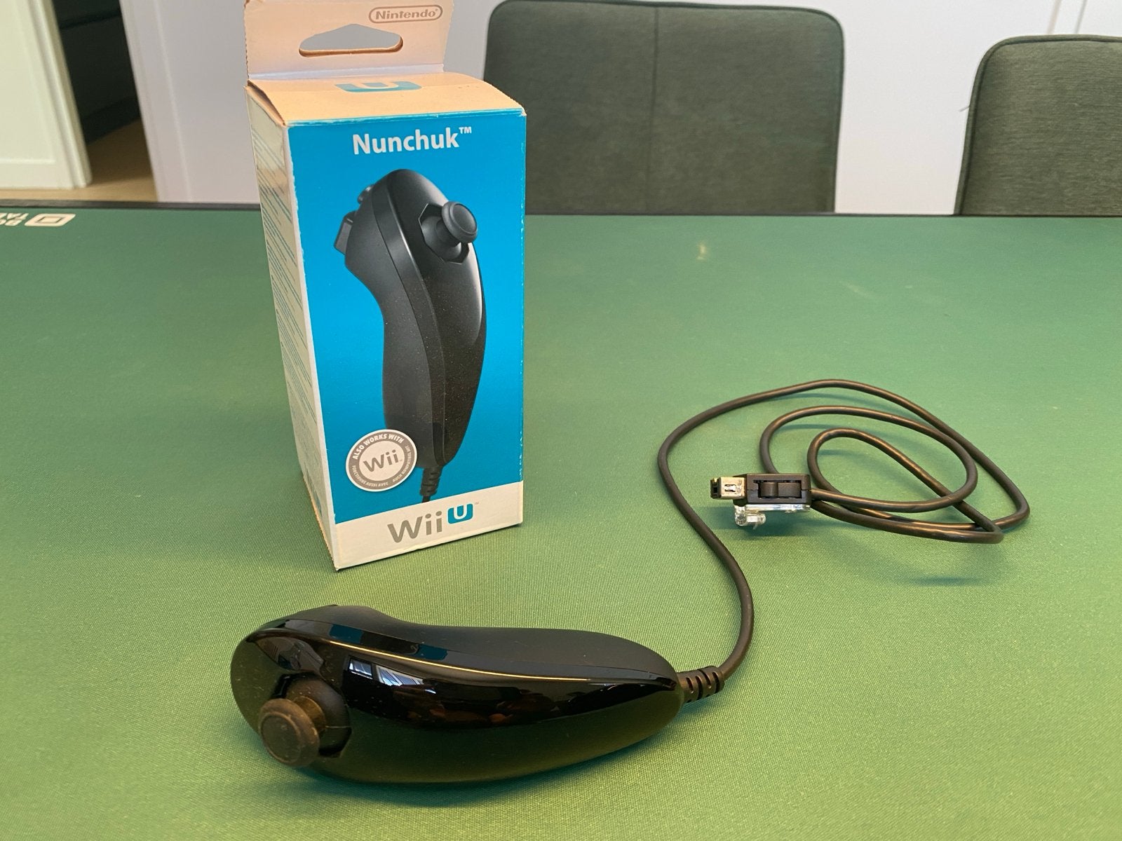 Nunchuk controller voor Nintendo Wii/Wii U - Zwart, Spelcomputers en Games, Spelcomputers | Nintendo Wii U, Ophalen of Verzenden