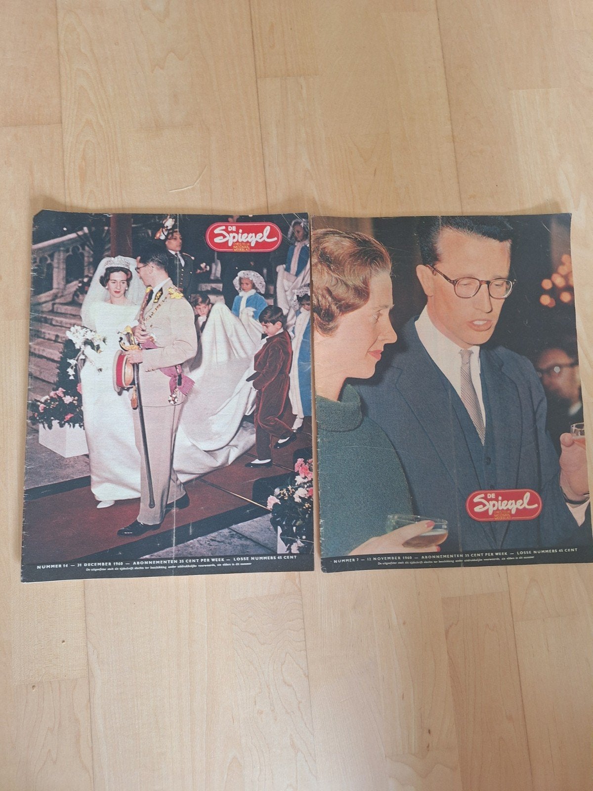 De Spiegel tijdschriften - 1960 - 2 stuks, Ophalen of Verzenden, Gelezen, Overige typen