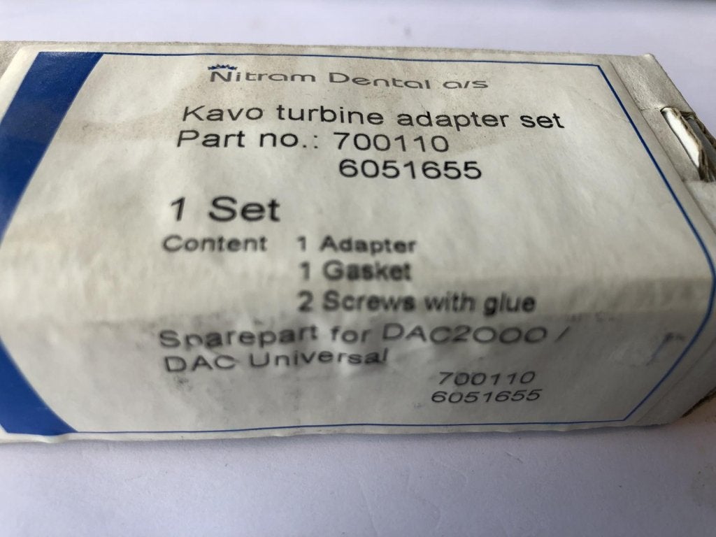 Click adapters voor handstukken DAC2000 , Kavo turbine sets, Niet ingevuld, Niet ingevuld, Niet ingevuld