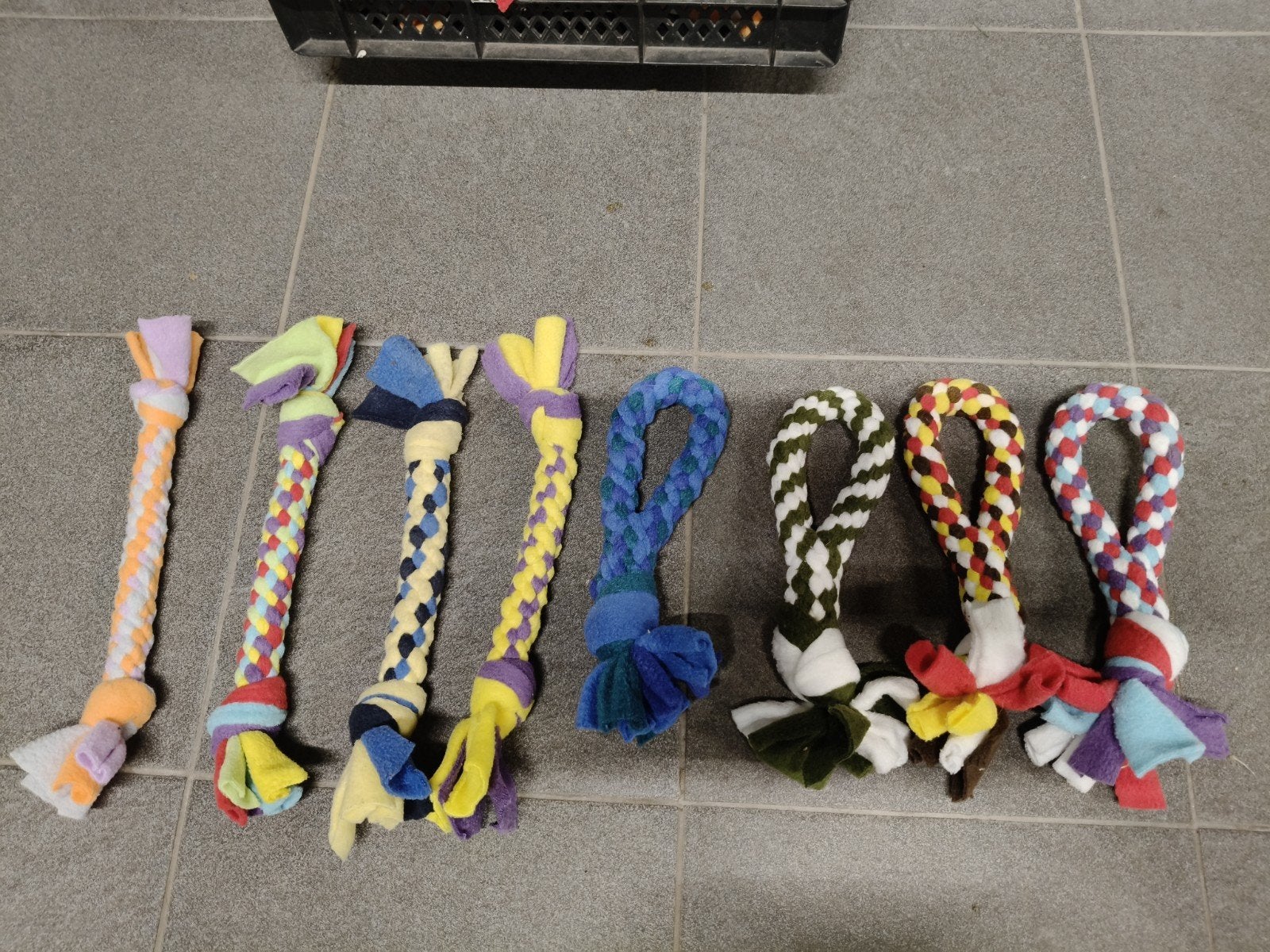 Hondenspeelgoed fleece, Ophalen