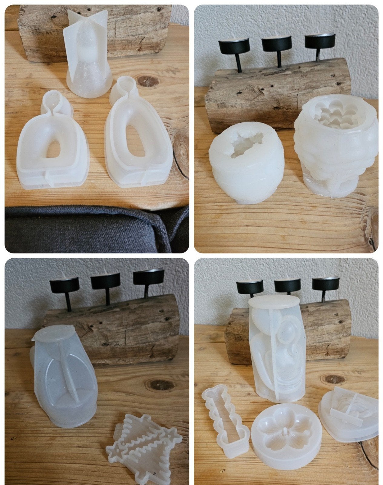 Diverse siliconen mallen voor knutselprojecten 49 stuks, Gebruikt, Dieren, Ophalen of Verzenden, Kunststof