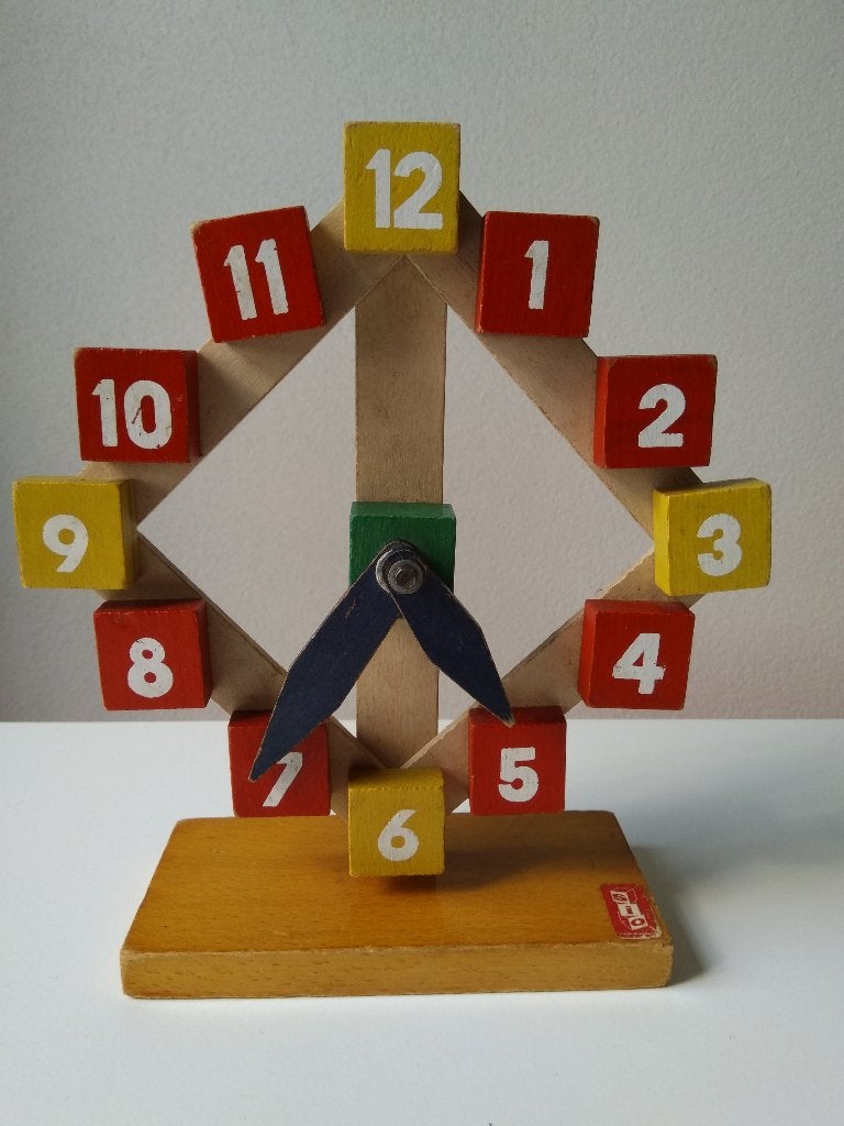 Sio vintage houten klok, Ophalen of Verzenden