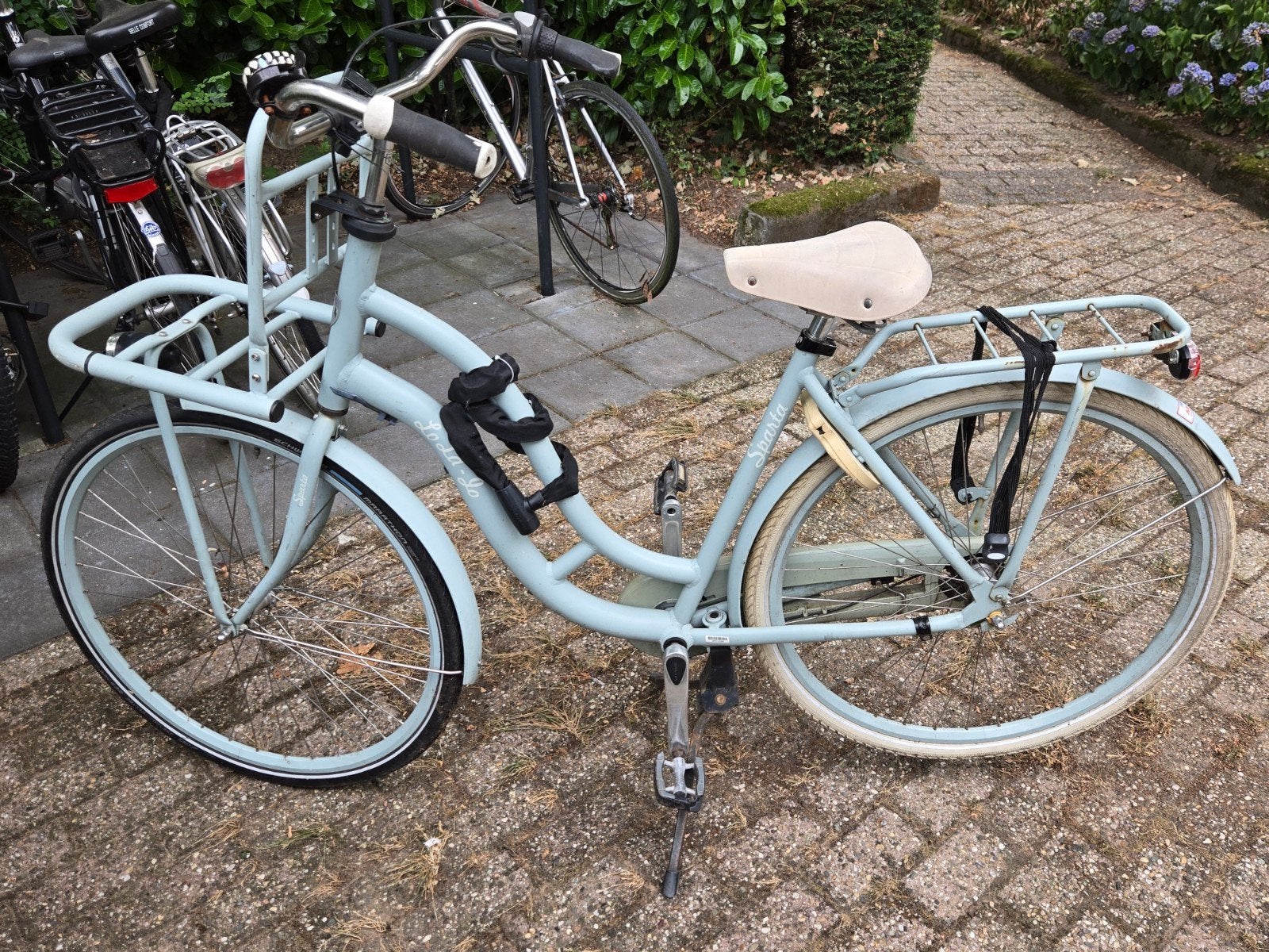 Sparta transportfiets dames - Lichtblauw, Ophalen, Terugtraprem, Sparta, Gebruikt