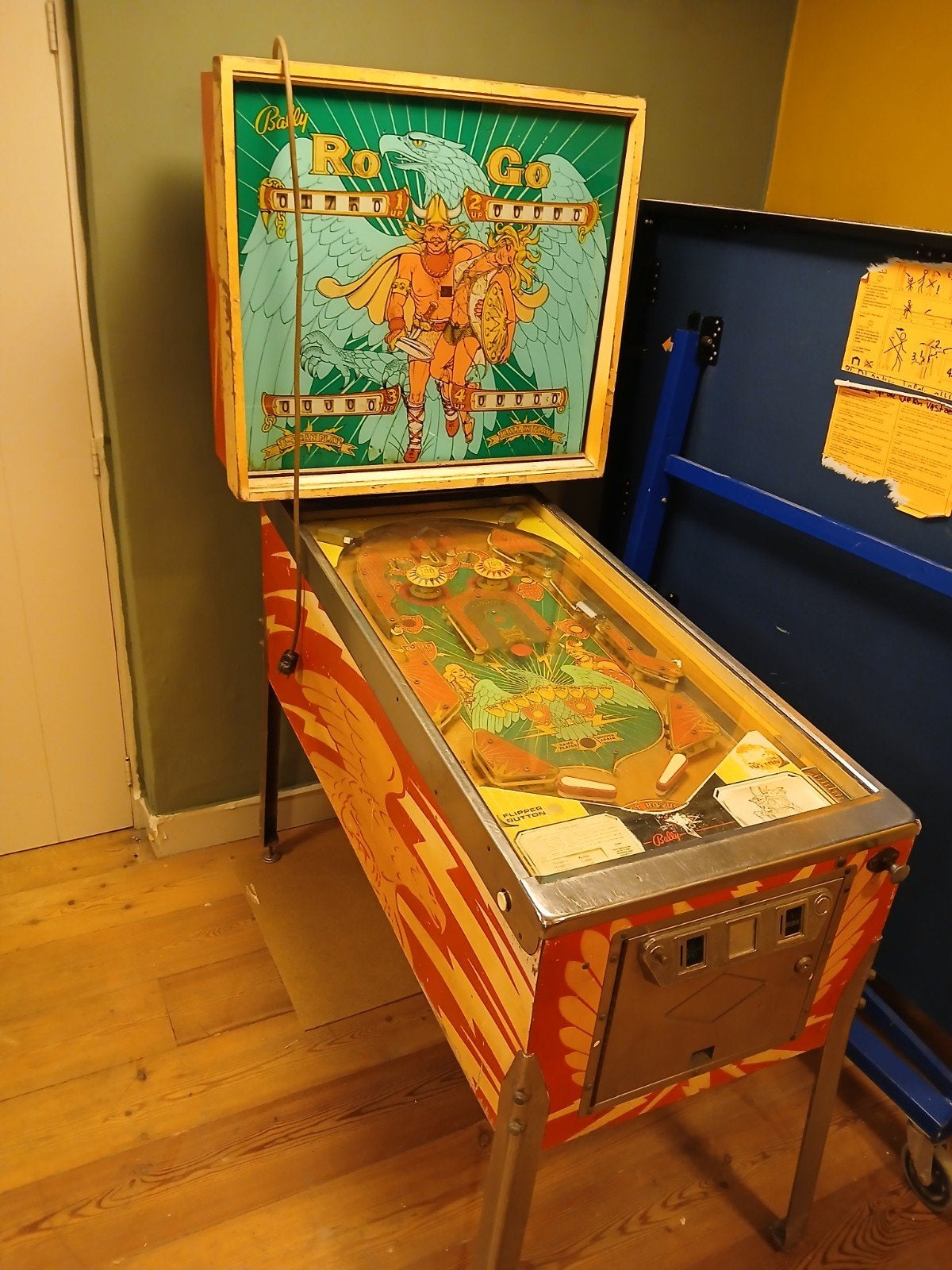Oude jaren 70 flipperkast, Verzamelen, Ophalen, Gebruikt, Mechanisch, Bally