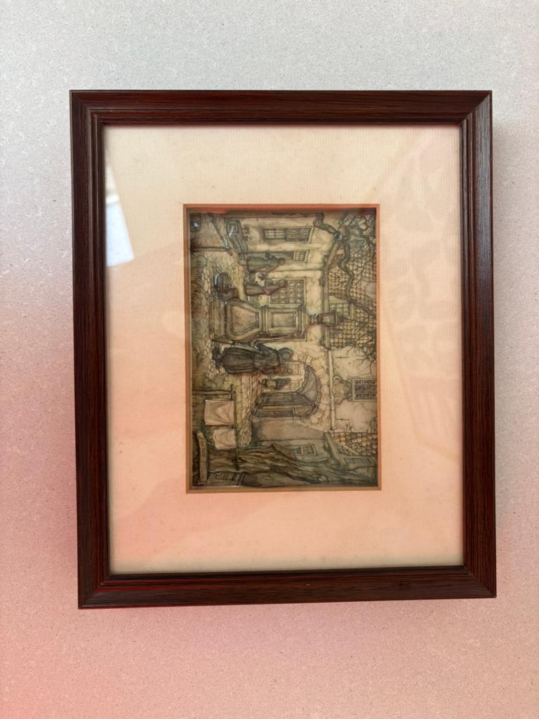 Anton Pieck 3d schilderij/ werk, Antiek en Kunst, Dagelijks leven, 1950 - 1999, Overige technieken, 19 cm