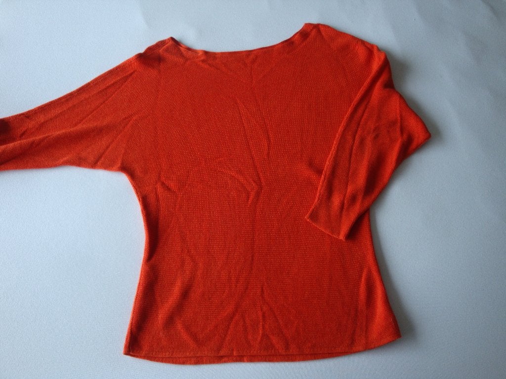 Maat 38. Oranje ESPRIT trui met vleermuis mouwen., Maat 38/40 (M), Oranje, Ophalen of Verzenden, Zo goed als nieuw