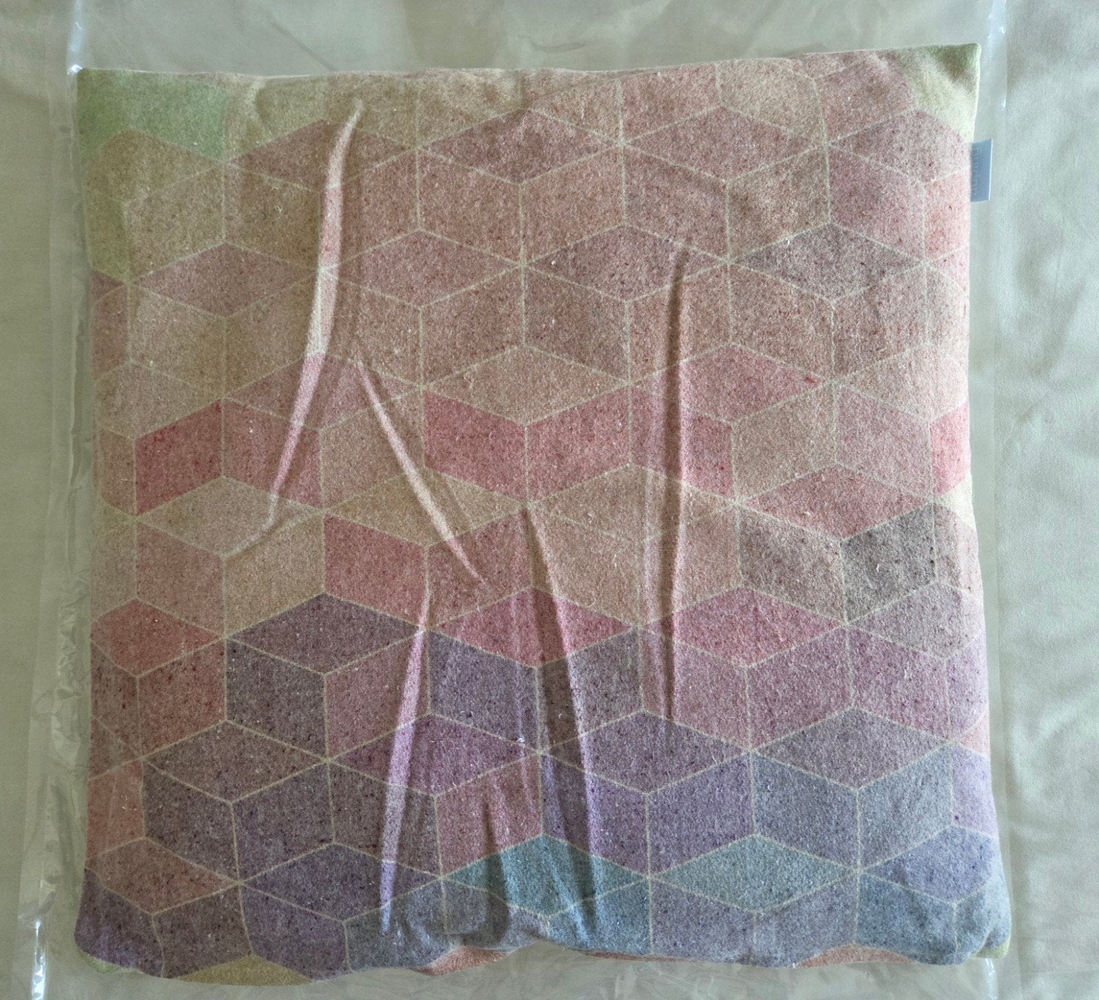 Mooi veelkleurig sierkussen van Auping wolmix, Huis en Inrichting, Overige merken, Afneembare hoes, Vierkant, Ophalen of Verzenden