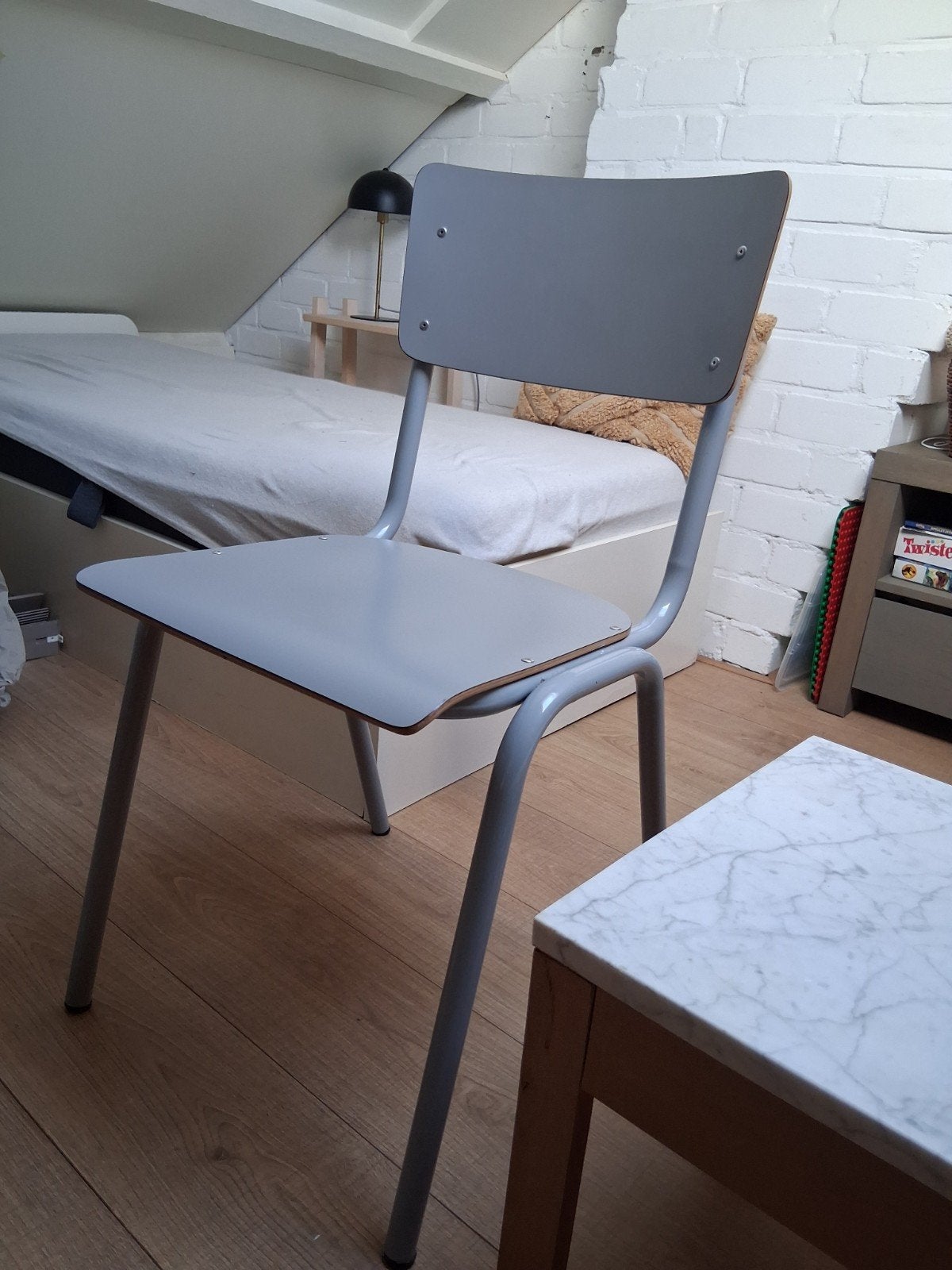Zuiver schoolstoelen grijs, Ophalen