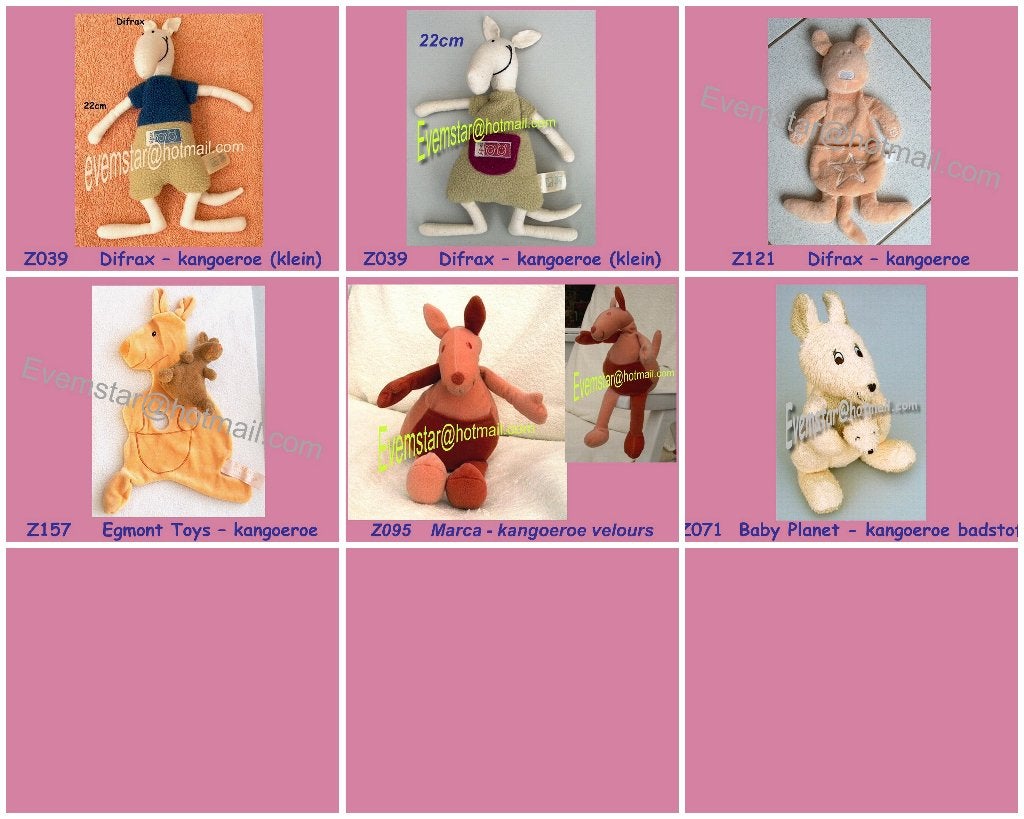 Kangoeroe Kangeroe Kangaroo Difrax Marca Egmont Toys ea, Ophalen, Zo goed als nieuw, Overige typen