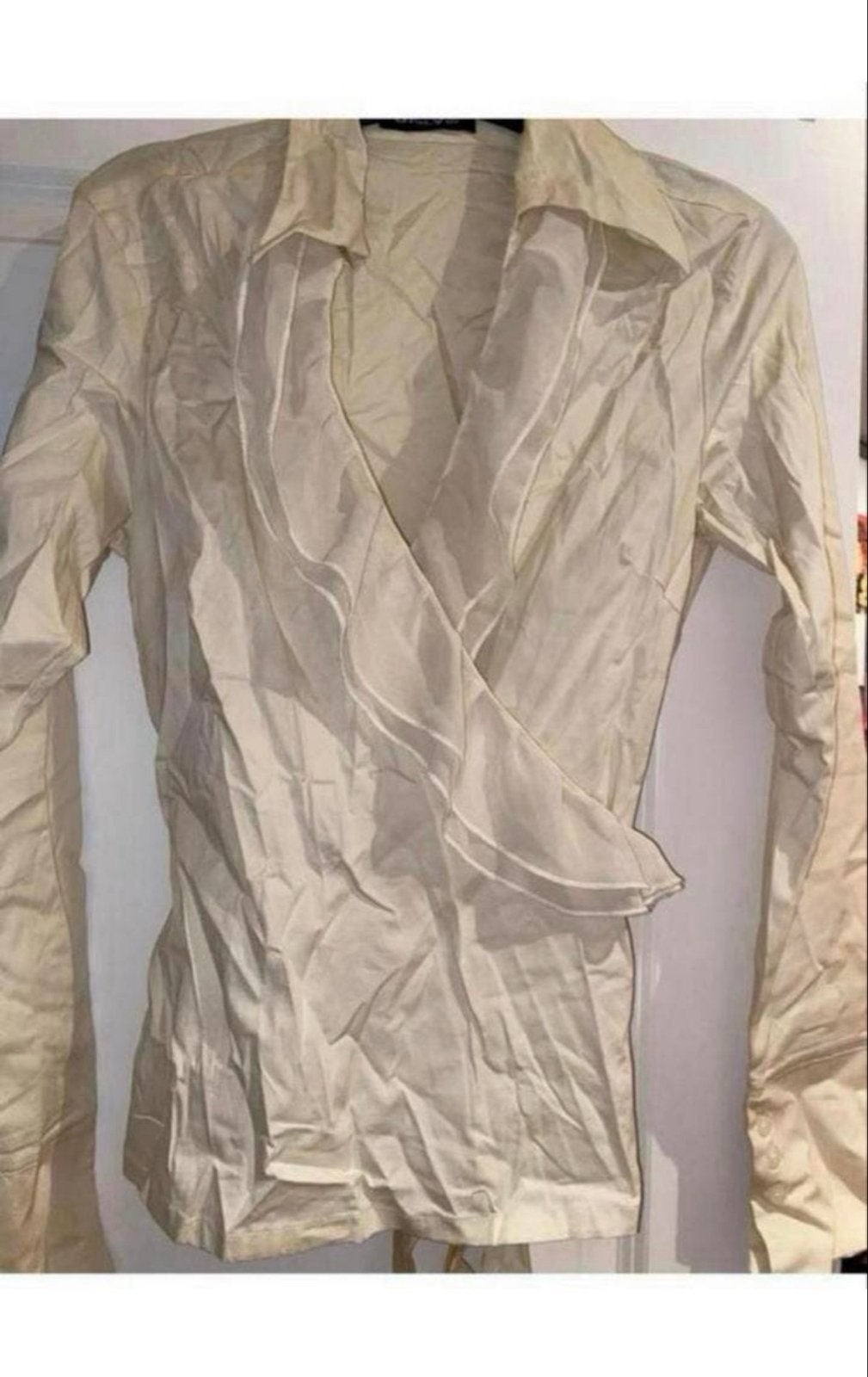 ONLY Overslagblouse Maat M, Ophalen of Verzenden, Maat 38/40 (M), Beige