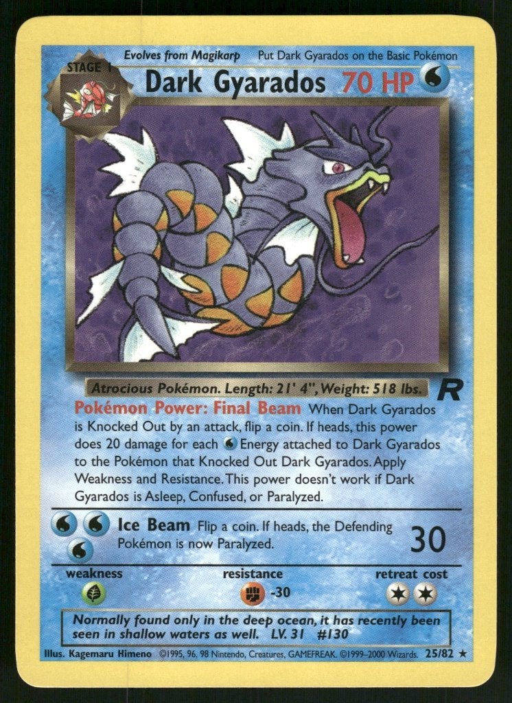 Dark Gyarados 25/82 - Team Rocket (NM), Verzenden, Gebruikt