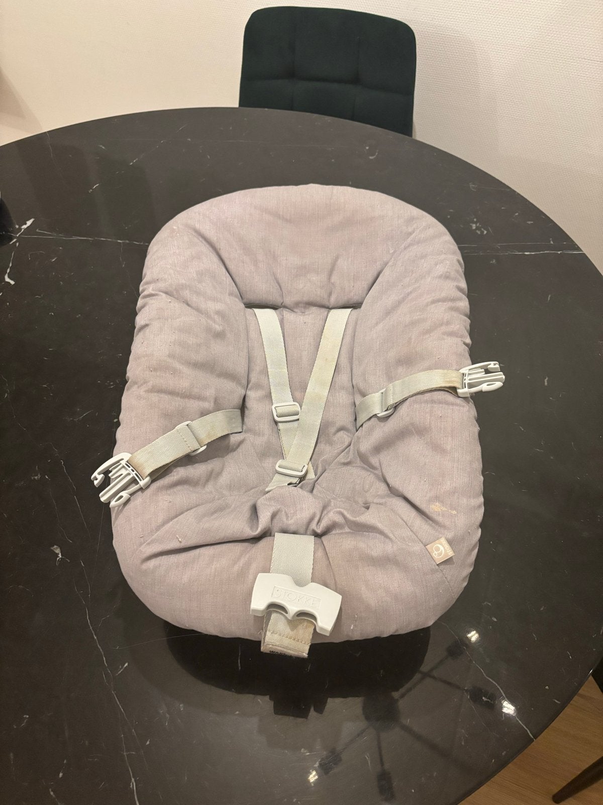Stokke Tripp Trapp Newborn Set met bekleding, Ophalen, Gebruikt, Meegroeistoel, Gordel(s)
