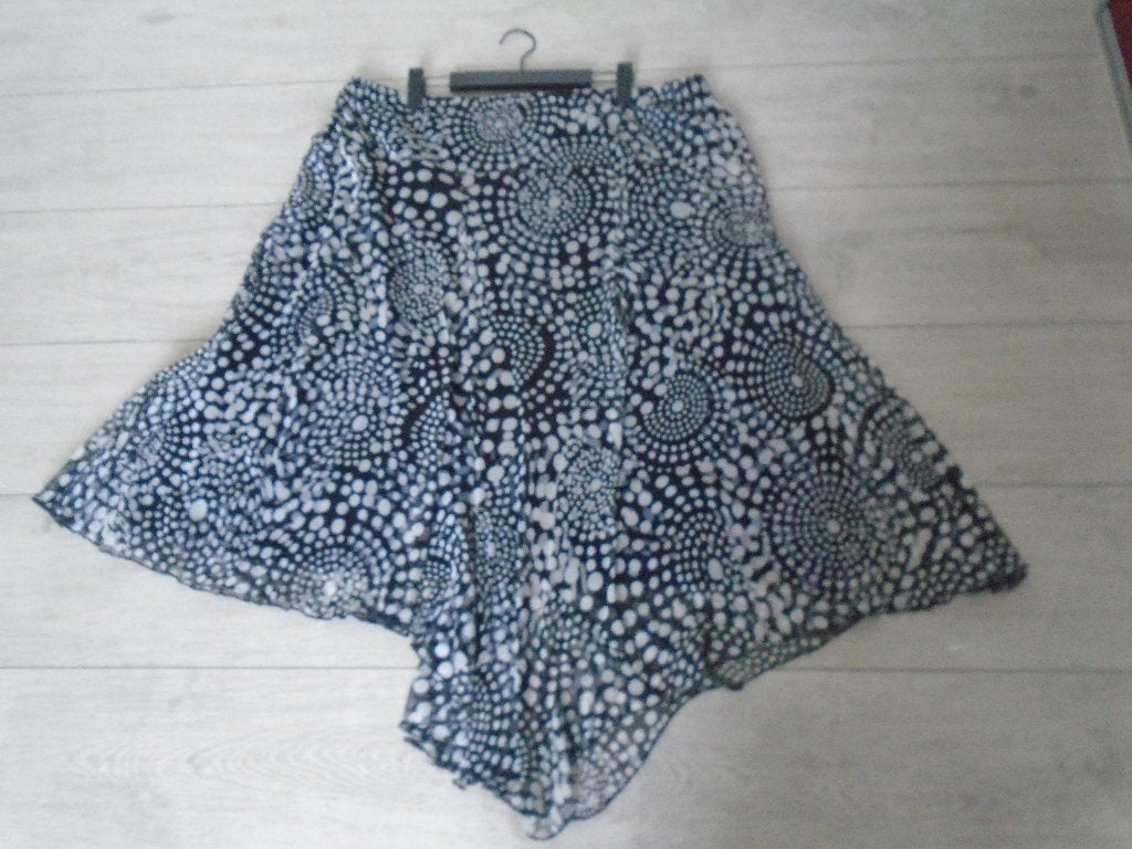 Yock Rok Zwart/Wit met stippenpatroon - Maat XL, Verzenden, Zwart, Maat 46/48 (XL) of groter, Zo goed als nieuw