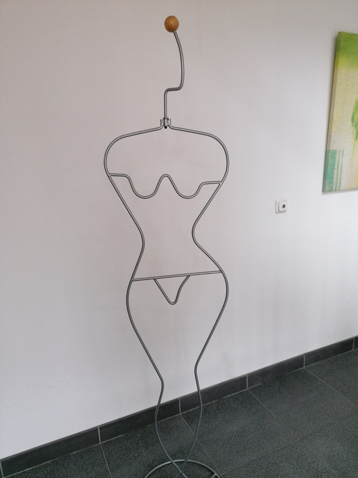 Vintage Ikea dressgirl/kledingrek., Ophalen, Gebruikt, Metaal, Staande kapstok
