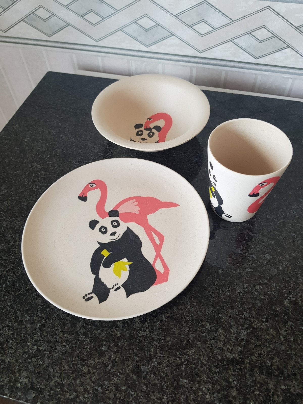 leuk nieuw kinderservies, Huis en Inrichting, Keuken | Servies, Ophalen, Nieuw, Overige materialen, Overige stijlen