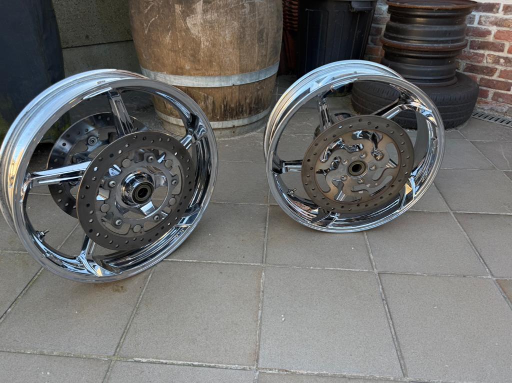 Alu chrome velgen, Motoren, Onderdelen | Harley-Davidson, Ophalen, Gebruikt