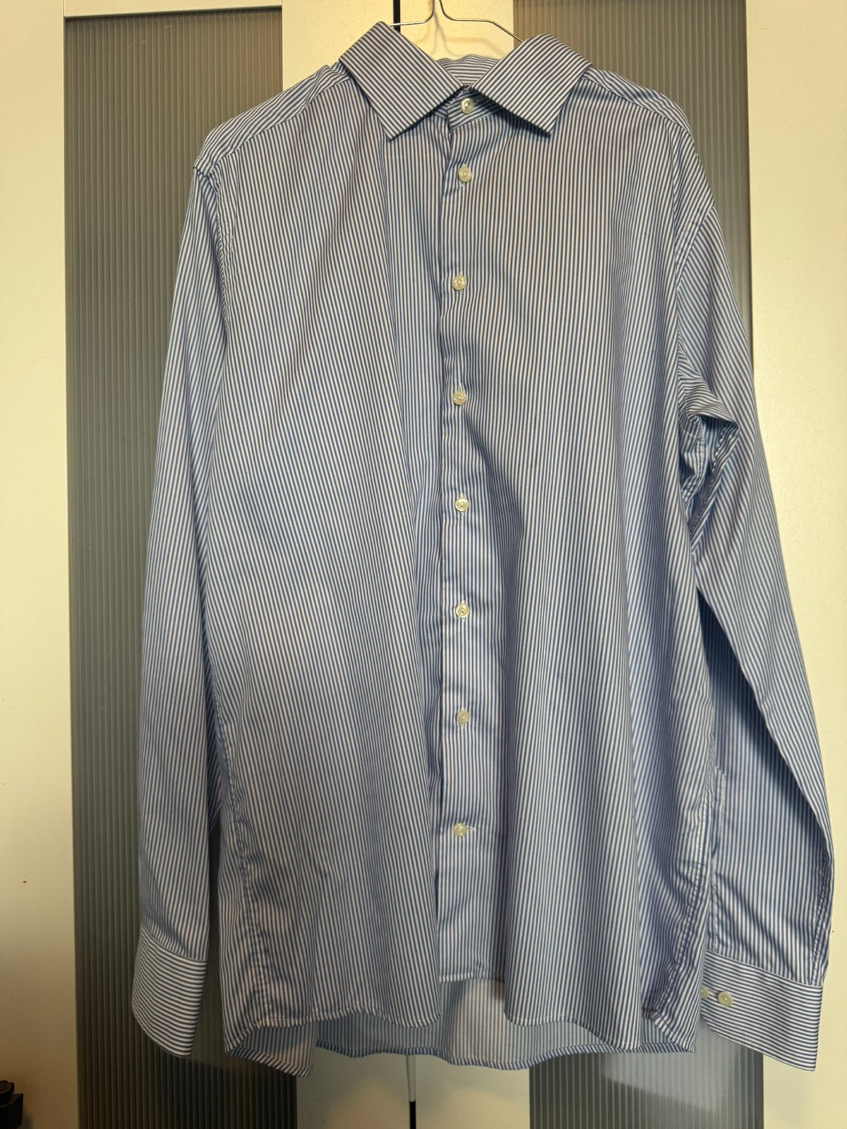 Eton shirt maat 44, Ophalen of Verzenden, Gedragen, Wit