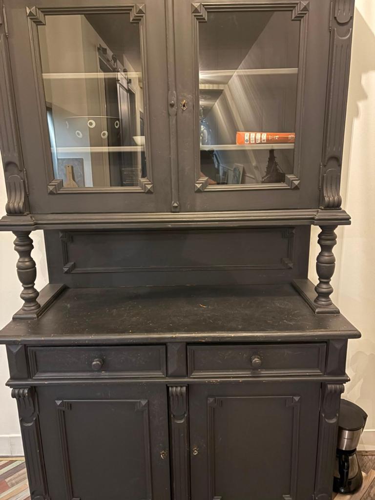 Buffetkast zwart, Huis en Inrichting, Kasten | Buffetkasten, Gebruikt, 150 tot 200 cm, 100 tot 150 cm, 25 tot 50 cm, Met lade(s)