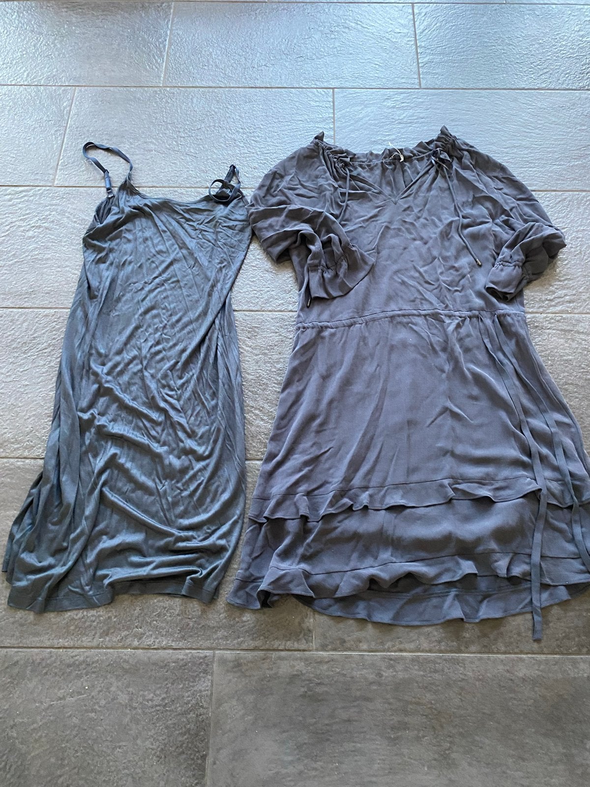 Pressso Jurk Maat 40 met onderjurk, Maat 38/40 (M), Blauw, Ophalen of Verzenden, Gedragen