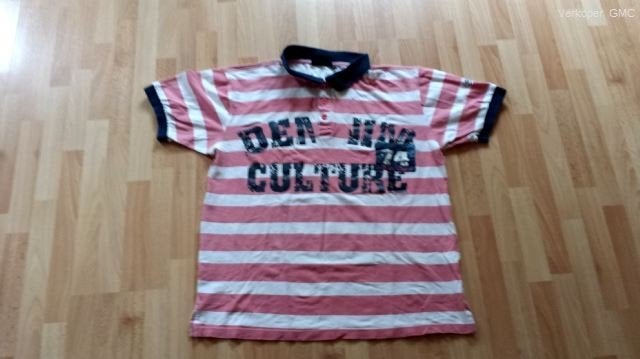 Sleck`s heren polo wit / roze gestreept, Kleding | Heren, Polo's, Maat 52/54 (L), Overige kleuren, Sleck`s, Ophalen of Verzenden