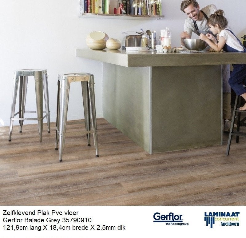 Zelfklevend Plak Pvc Belade Oak 2,5mm dik KOOPZONDAG OPEN, Nieuw, Ophalen of Verzenden, Laminaat, Bruin