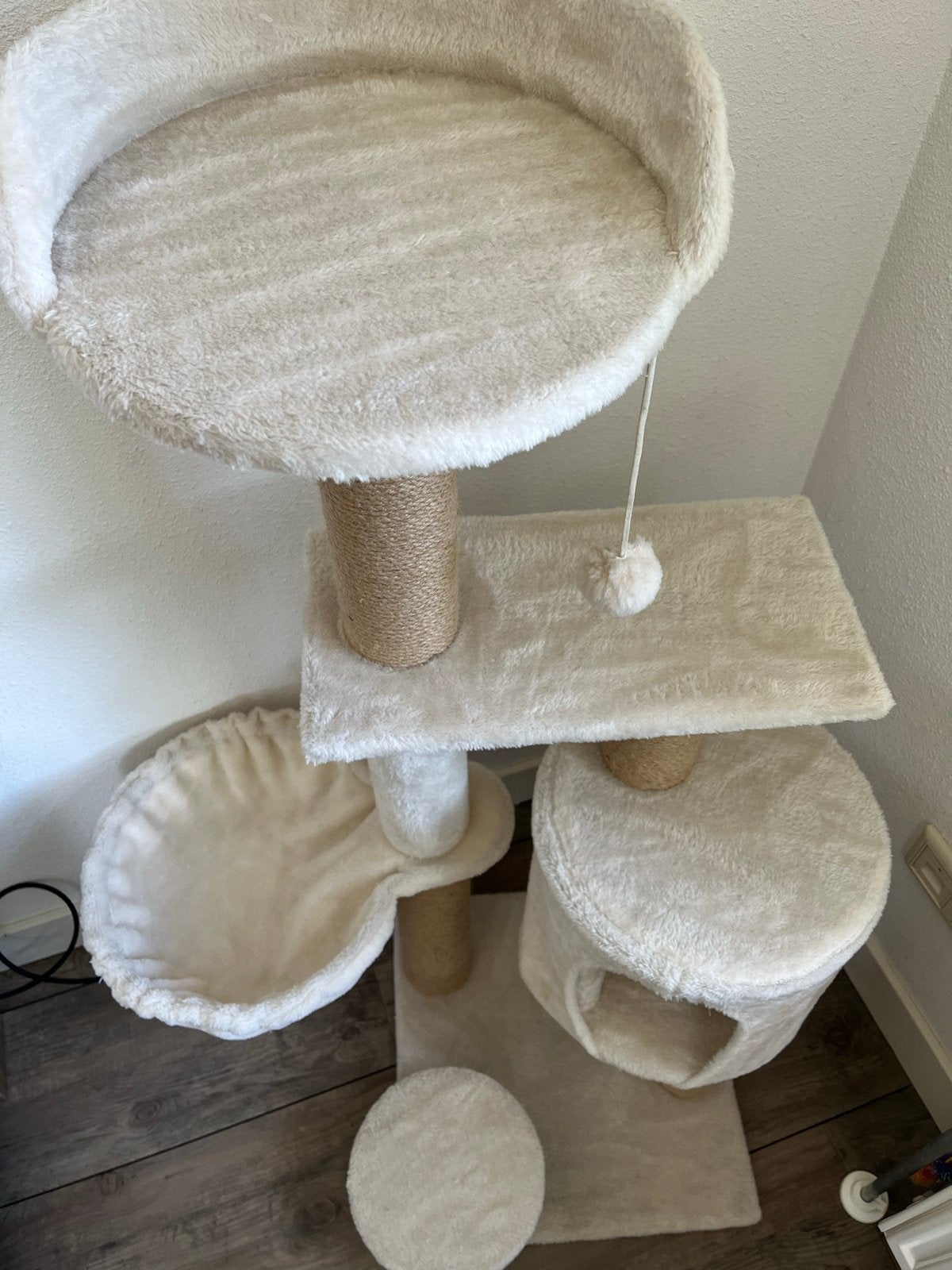 Beige krabpaal, Dieren en Toebehoren, Ophalen, Gebruikt, Krabpaal