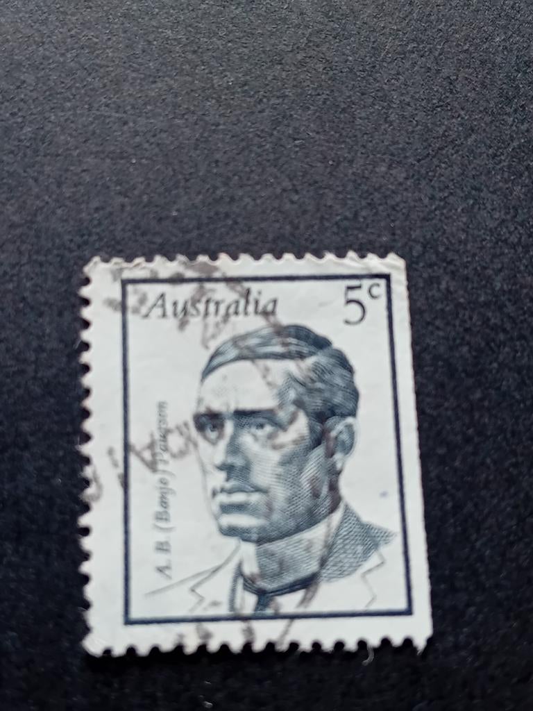 Australische postzegel 5c A.B. 'Banjo' Paterson, Ophalen of Verzenden, Overige thema's