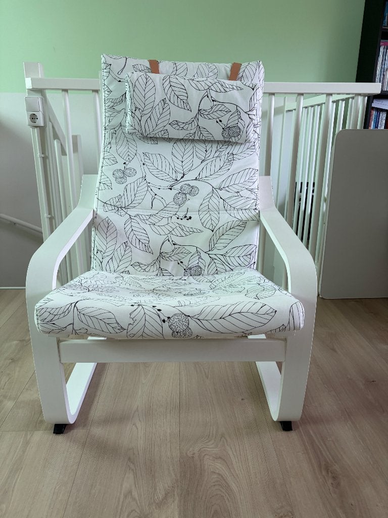 IKEA fauteuil poang, Huis en Inrichting, Fauteuils, Ophalen, 75 tot 100 cm, Zo goed als nieuw, Overige materialen