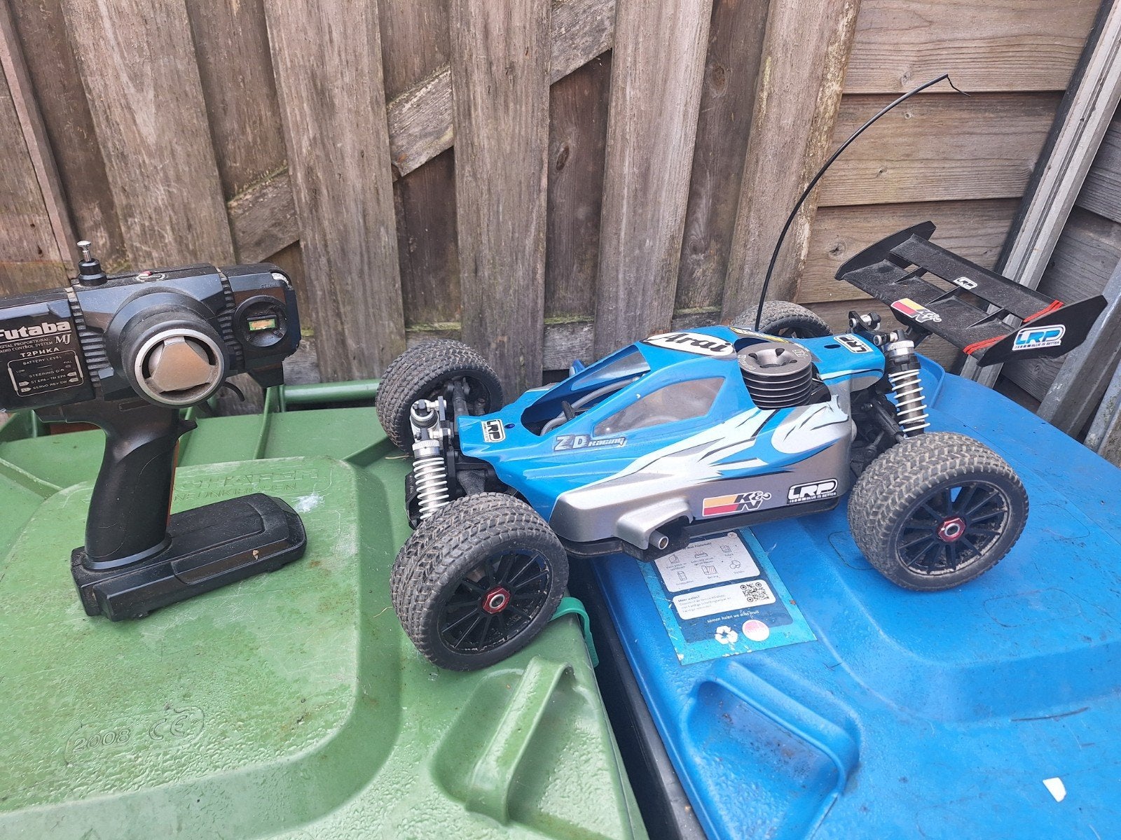Nitro RC Buggy 1:8 met brandstof en lader, Ophalen, Gebruikt, Auto offroad, Nitro