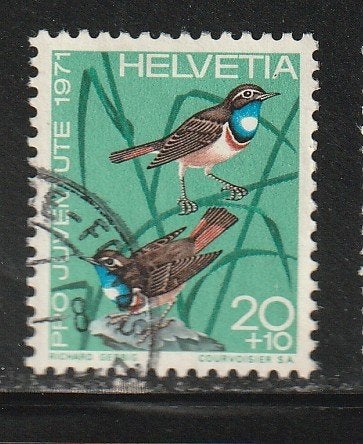 Zwitserland 1972 - Pro Juventute - Vogels, Ophalen, Gestempeld