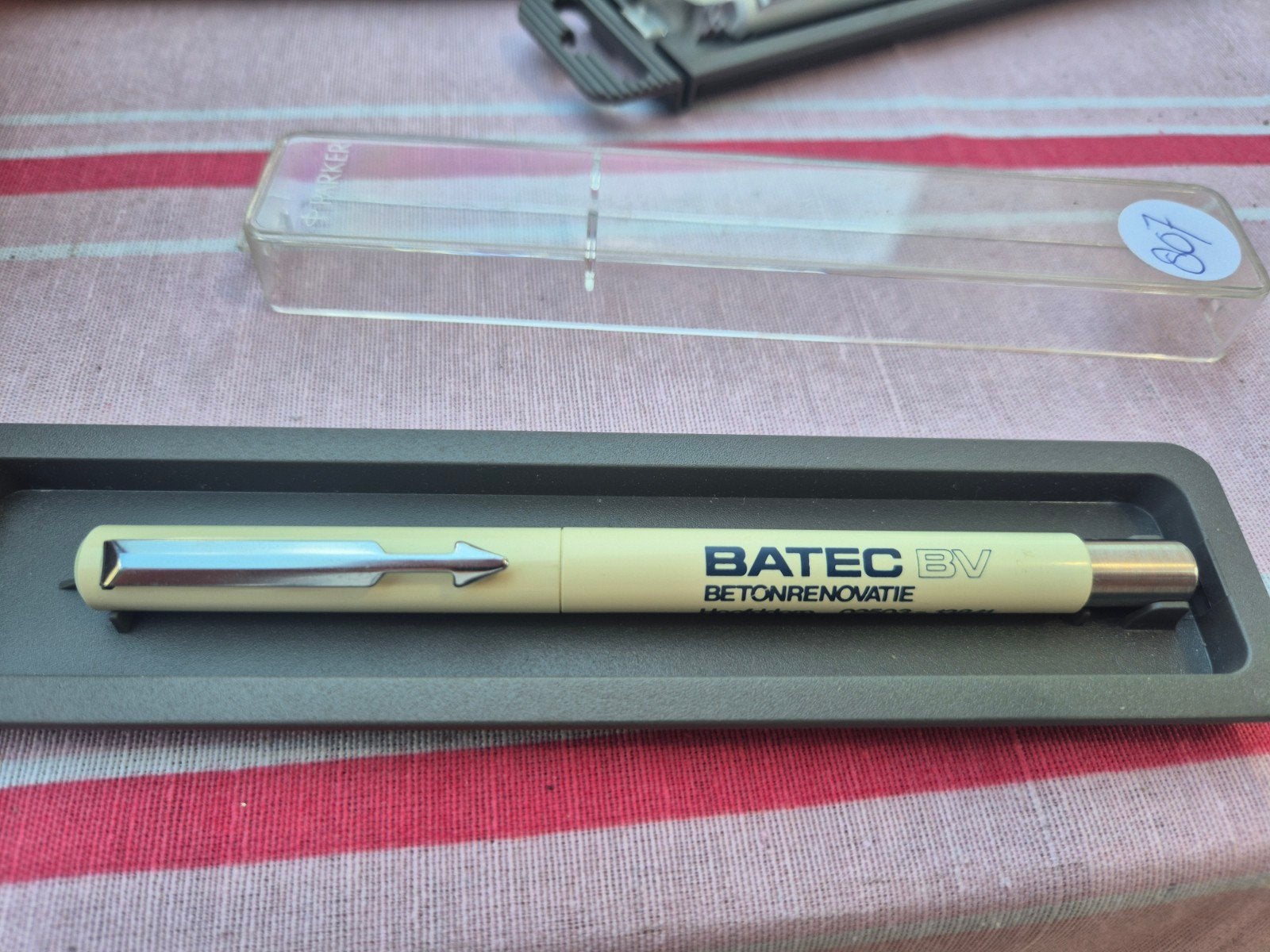 Parker Balpen Batec BV Betonrenovatie, Gebruikt, Ophalen of Verzenden, Met reclame, Parker