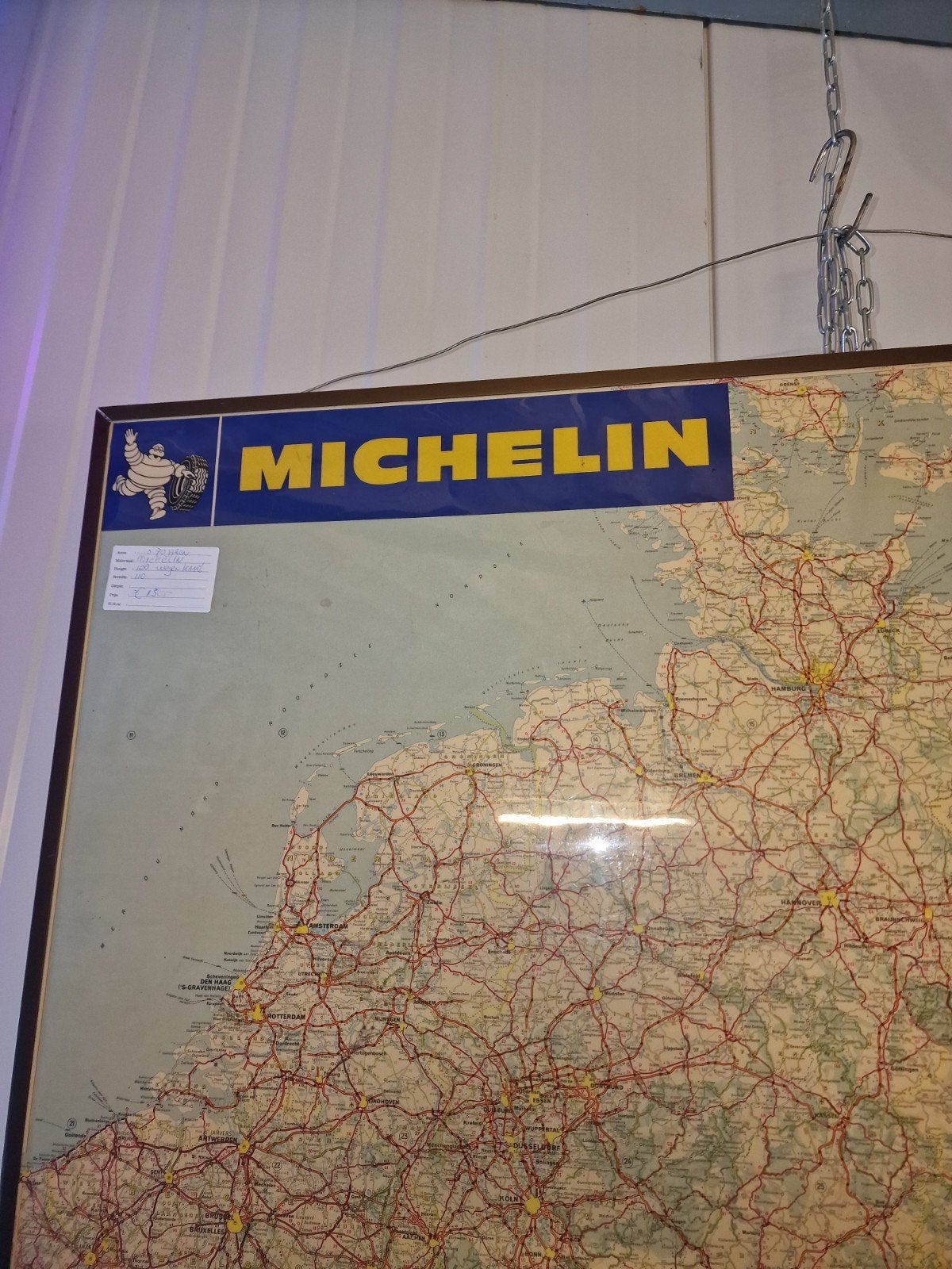 Michelin  wegenkaart van wegrestaurant, Ophalen, Gebruikt, Gebruiksvoorwerp