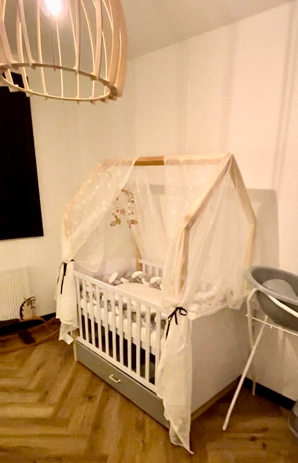 Pinette doorgroeiledikant 70 x 140 cm ,babybed tot juniorbed, Kinderen en Baby's, Ophalen, Zo goed als nieuw, Jongetje of Meisje