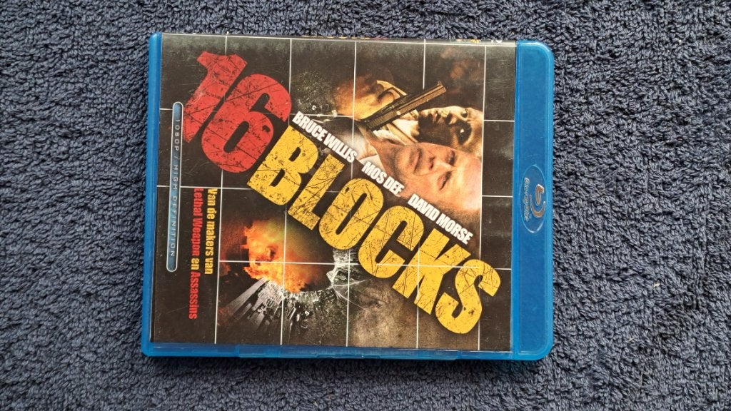 16 Blocks "Blu Ray", Ophalen of Verzenden, Zo goed als nieuw, Actie