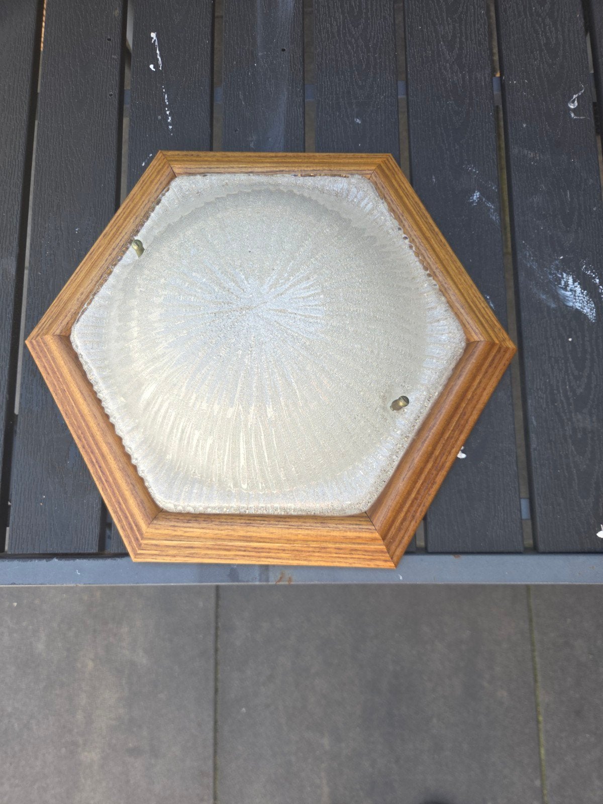 Retro plafondlamp, Tuin en Terras, Ophalen, Beton, Minder dan 5 m², Overige typen