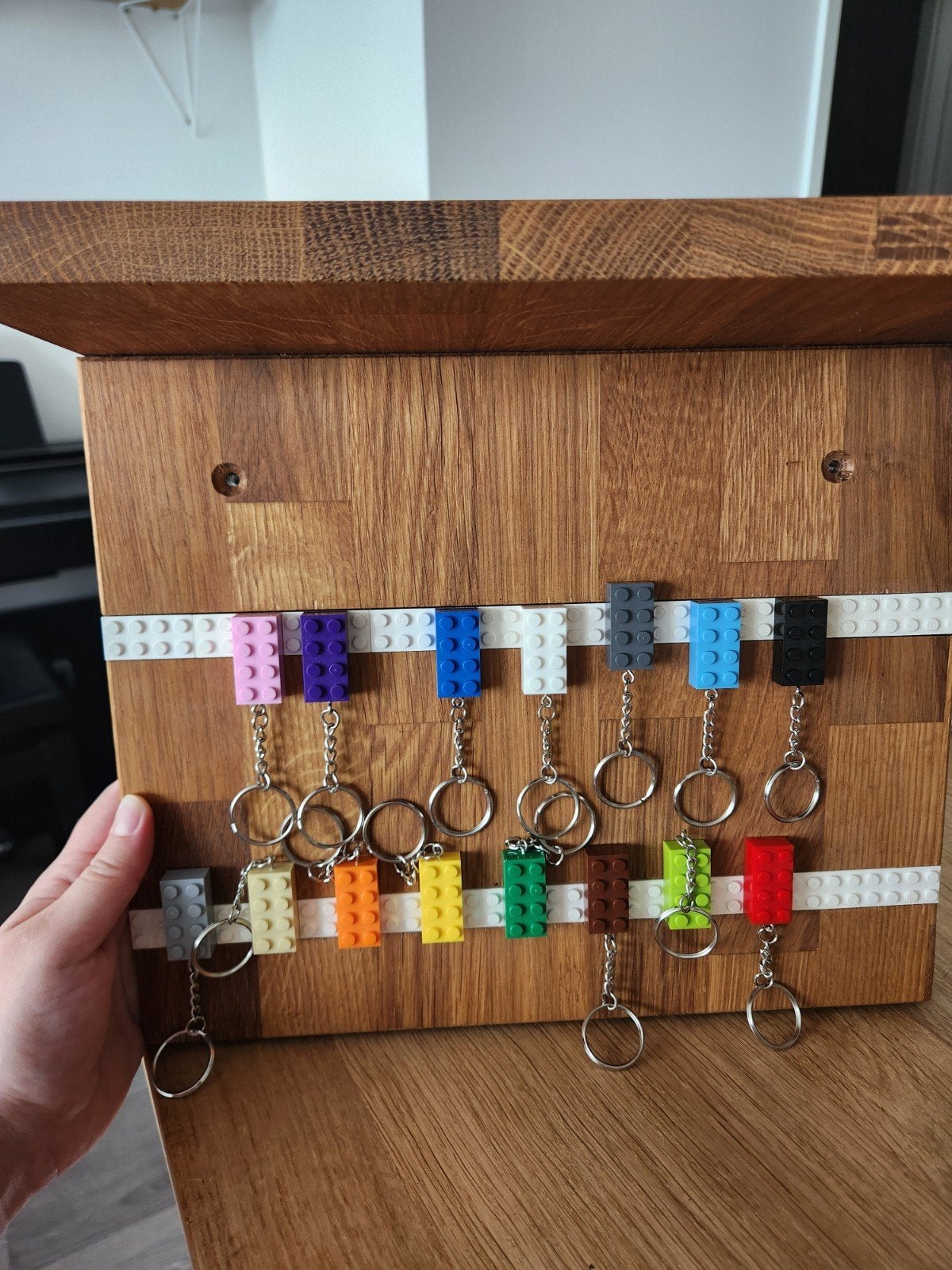 Sleutelplankje eikenhout  LEGO, Verzenden, Nieuw, Hout, Minder dan 100 cm