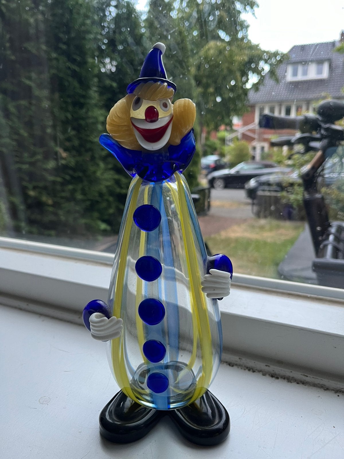 Murano glas clown, Verzamelen, Beelden en Beeldjes, Ophalen of Verzenden, Zo goed als nieuw