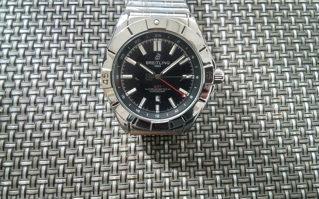 Te koop BREITLING GMT, Sieraden, Tassen en Uiterlijk, Horloges | Heren, Staal, Staal, Breitling, Polshorloge