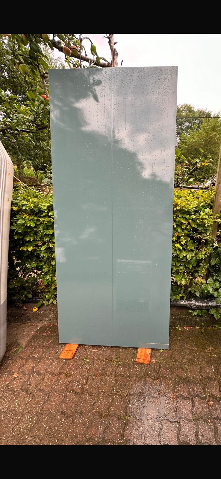 2 pax kast deuren licht salie groen, Ophalen, Binnendeur, Zo goed als nieuw, 120 cm of meer