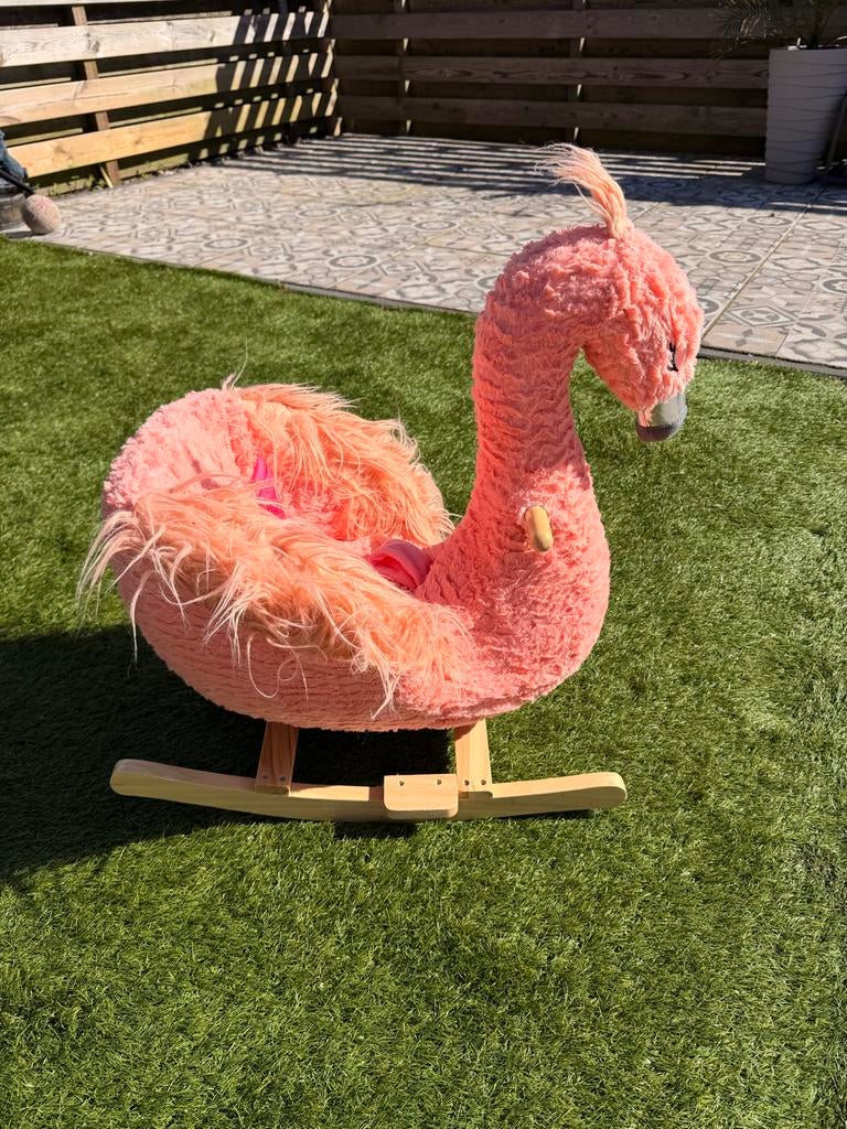 Roze Hobbel Flamingo - Zo goed als nieuw, Kinderen en Baby's, Speelgoed | Overig, Ophalen, Zo goed als nieuw, Jongen of Meisje