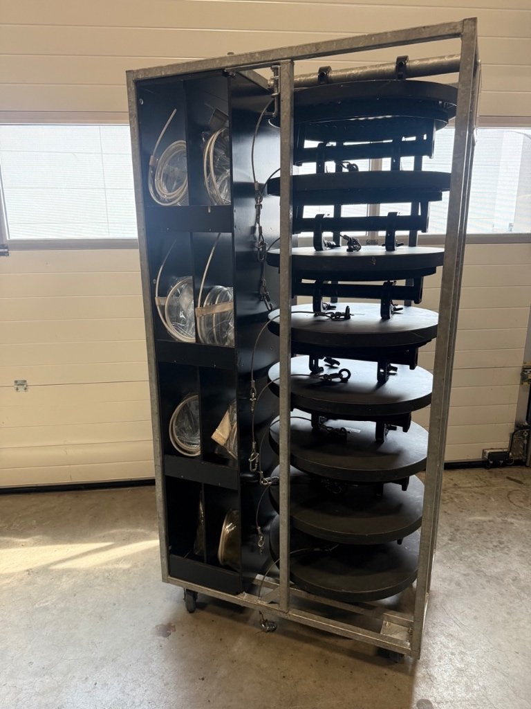 Showtec Regenkap 60cm in transport kar (8 stuks), Muziek en Instrumenten, Ophalen, Gebruikt, Overige typen