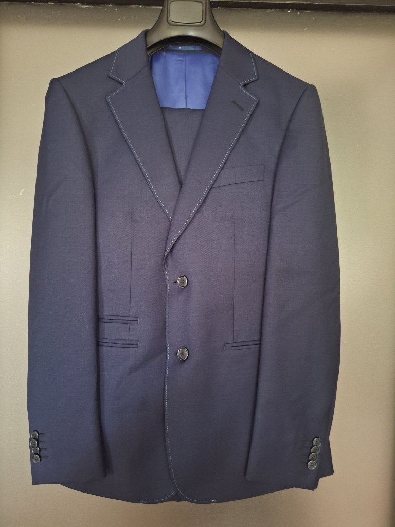 2-delig pak blauw 717 Refined mt 44-90, Kleding | Heren, Kostuums en Colberts, Blauw, Ophalen of Verzenden, Zo goed als nieuw