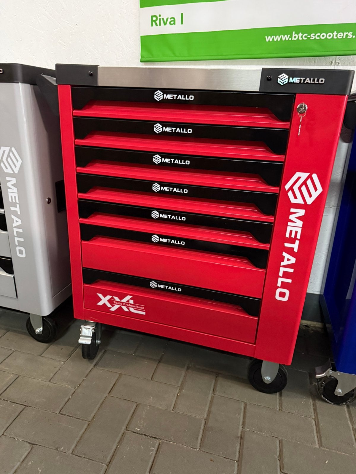 Metallo 7 Laden gevulde gereedschap wagens. XXL, Nieuw, # gereedschapwagens gevuld # handelsonderneming RB, Info@handelsondernemingrb.nl