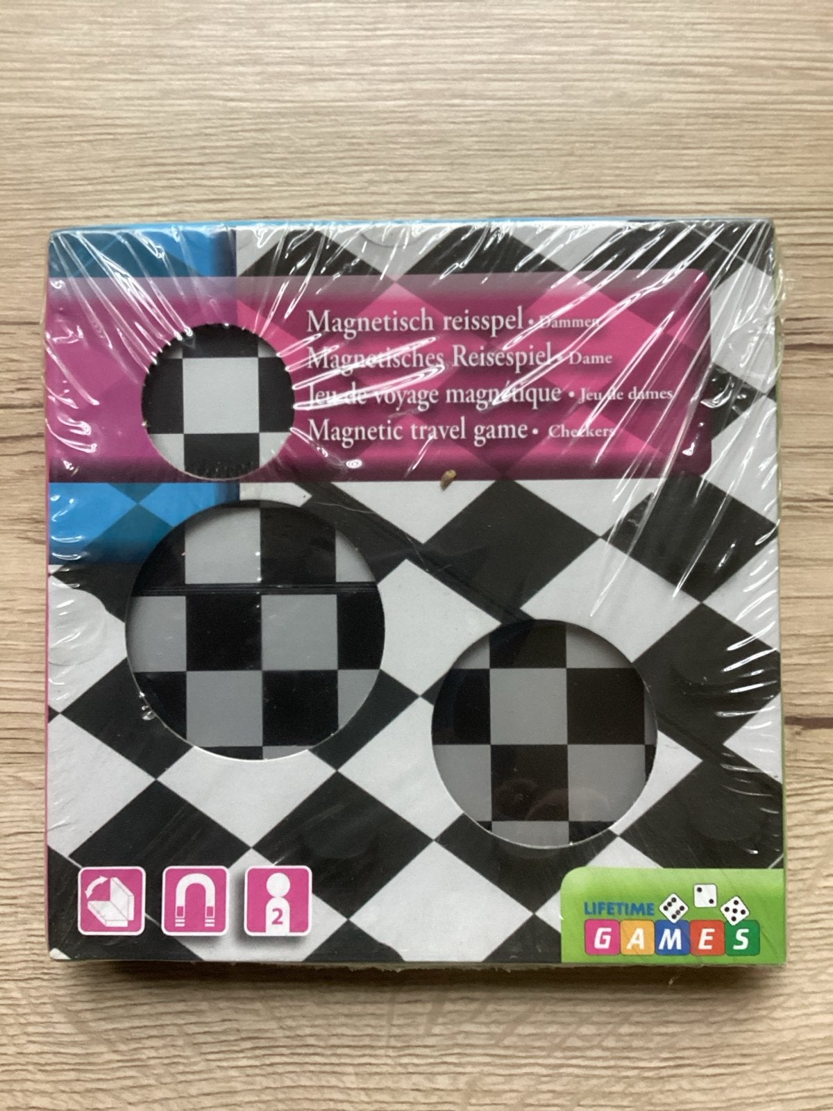Magnetisch Reisspel Dammen - Nieuw in verpakking, Een of twee spelers, Ophalen, Nieuw