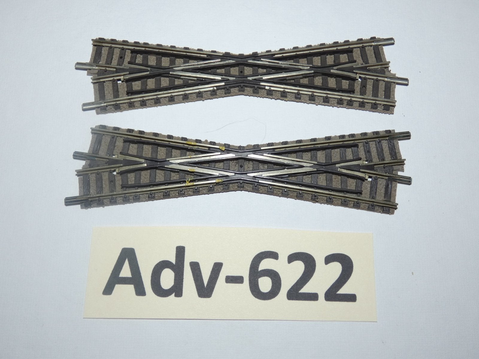 Adv-622 N Spoor Vaste Kruisingen 9162/63 Fleischmann DB, Gebruikt, Gelijkstroom, Fleischmann, Rails