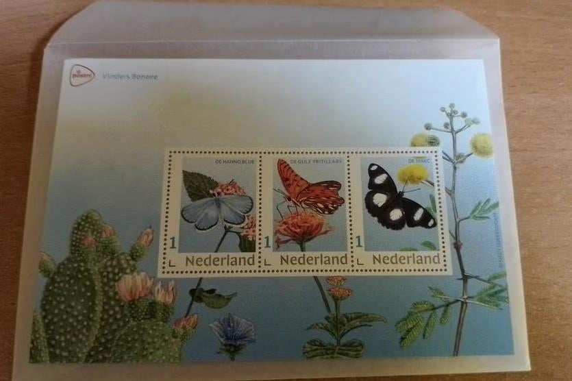 Postzegelset vlinders Bonaire, Verzenden, Na 1940, Postfris