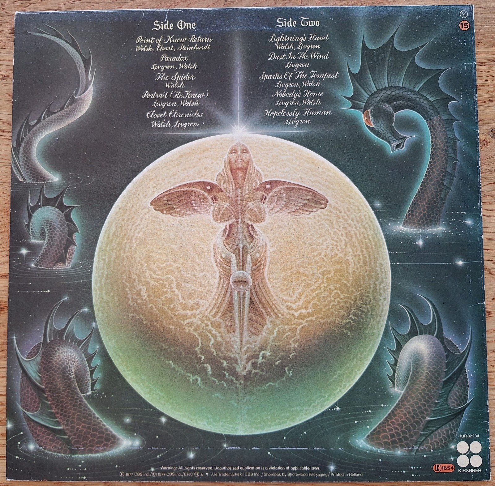 Kansas - Point of Know Return LP (1977), LP, Originele persing, Ophalen of Verzenden, 12 inch