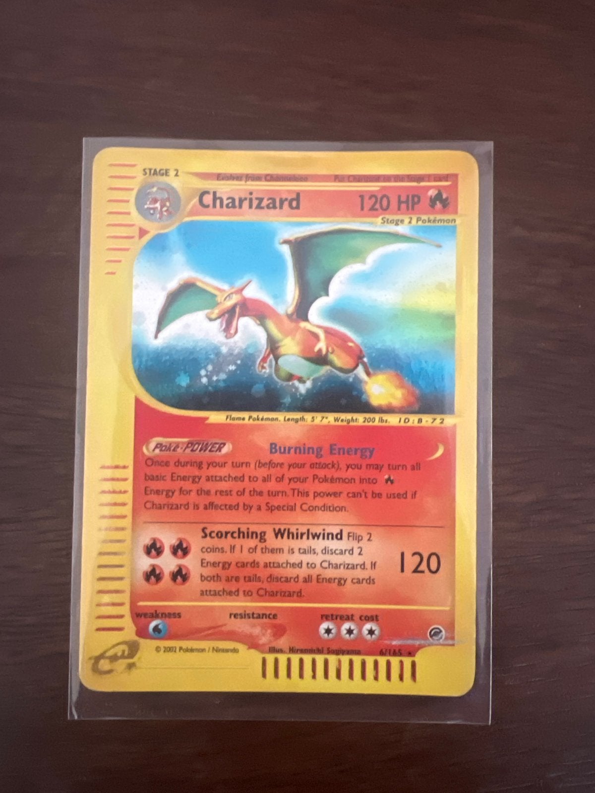 Charizard Pokemon Expedition 6/165 Holo., Ophalen of Verzenden, Gebruikt, Losse kaart