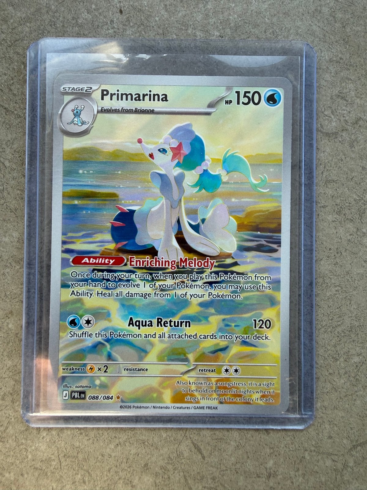 Pokémon Kaarten: Primarina en Armarouge (Foil), Ophalen of Verzenden, Nieuw, Meerdere kaarten, Foil