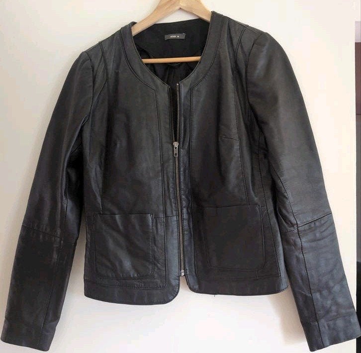 Zwart leren jasje maat M, Kleding | Dames, Jassen | Zomer, Ophalen of Verzenden, Nieuw, Maat 38/40 (M), Zwart